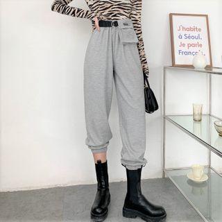 Belted Harem Sweatpants
