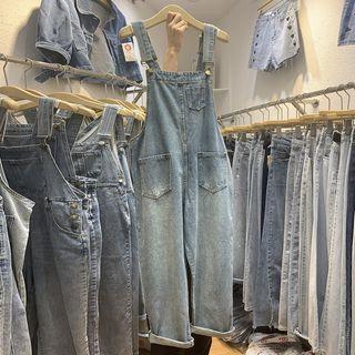 Shift Denim Overalls Pants