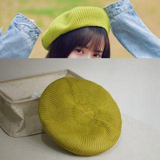 Plain Flax Beret