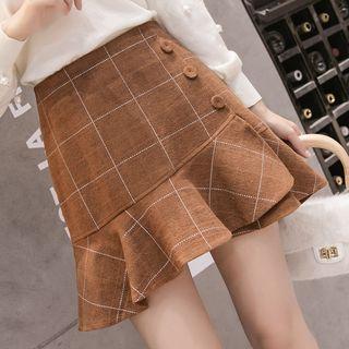 Plaid Mini Mermaid Skorts