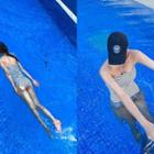 Halter Stripe Tube Swimsuit