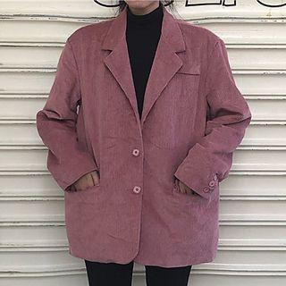 Single Breasted Blazer Pink - One Size