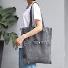 Distressed Canvas Tote Bag