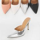 Pointy-toe Stiletto-heel Mules
