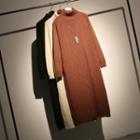 Turtleneck Long Sleeve Cable Knit Dress
