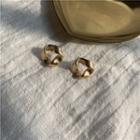 Twisted Alloy Earring 1 Pair - Gold - One Size
