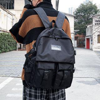 Multi-section Patched Lightweight Backpack