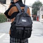 Multi-section Patched Lightweight Backpack