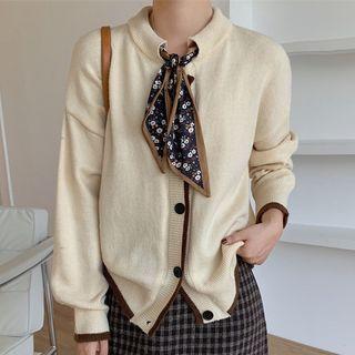 Long-sleeve Single Breasted Cardigan