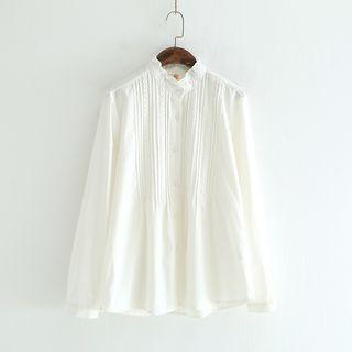 Plain Pleated Front Shirt