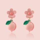 Flower Peach Dangle Earring