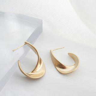 Metal Stud Earring 1 Pair - As Shown In Figure - One Size