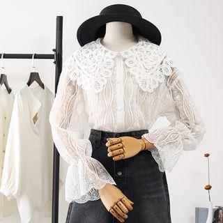Lace Shirt / V-neck Vest
