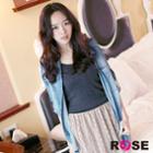 Crew-neck Ribbed T-shirt