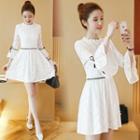 3/4 Bell Sleeve Lace Dress