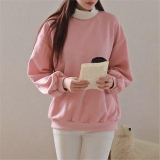 Turtle-neck Pastel Sweatshirt