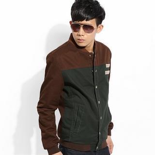Two-tone Baseball Jacket