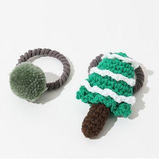 Set Of 2: Christmas Hair Tie