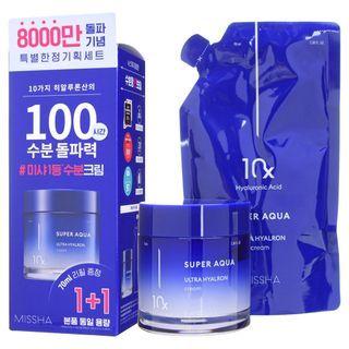 Missha - Super Aqua Ultra Hyalron Cream Special Set 2 Pcs