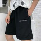 Embroidered Shorts Black - Xl