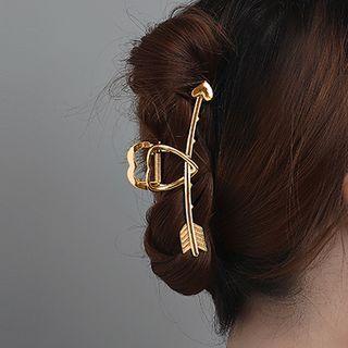 Arrow Heart Alloy Hair Clamp