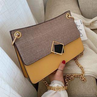 Paneled Shoulder Bag