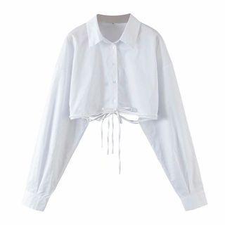 Lace Up Crop Shirt