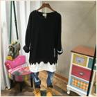 Mock Two-pieces Long T-shirt