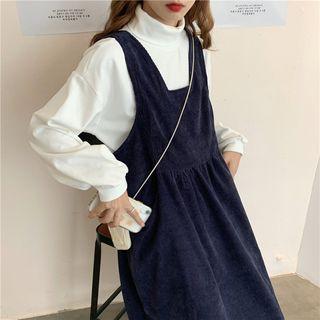 Mock Neck Pullover / Jumper Midi Dress