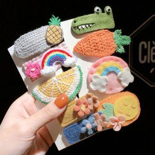 Fabric / Knit Hair Clip (various Designs)