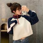 Half-zip Mock-neck Raglan Sweatshirt