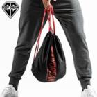 Lettering Drawstring Backpack Black - One Size