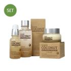 April Skin - Sugar Coconut Set: Toner 120ml + Essence 40ml + Cream 50ml 3pcs