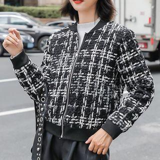 Tweed Bomber Jacket