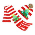 Christmas Print Knit Beanie / Scarf