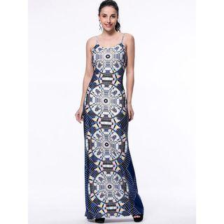 Spaghetti Strap Patterned Sundress
