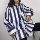 Striped Shirt Blue & White - One Size