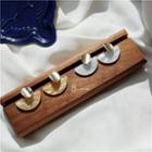 Semicircle Drop Earring / Clip-on Earring