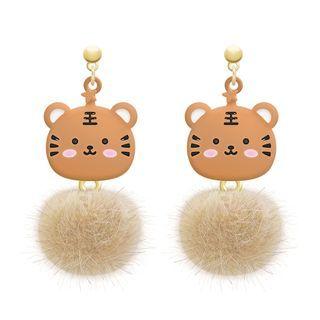 Tiger Drop Earring / Clip-on Earring