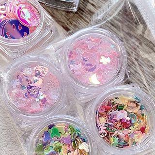 Smiley Sequin Nail Art Decoration
