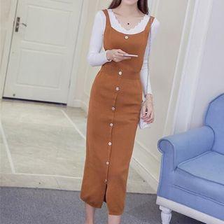 Strappy Jumper Midi Knitted Dress