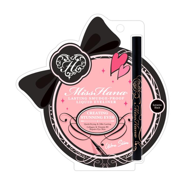 Miss Hana - Lasting Smudge-proof Liquid Eyeliner (extreme Black) 1ml