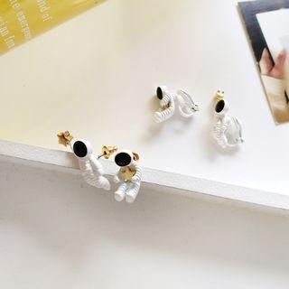 Alloy Astronaut & Star Earring