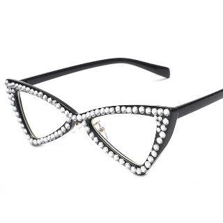 Crystal Cat Eye Lens Glasses