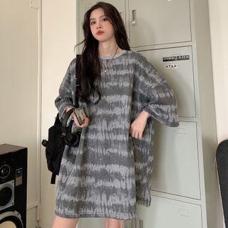 Short-sleeve Pattern Drop-shoulder T-shirt