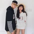 Couple Matching Printed Hooded Pullover