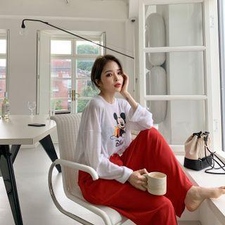 Mickey Mouse Oversized Crop T-shirt