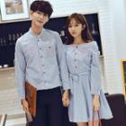 Couple Matching Pinstripe Shirt / Dress