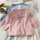 Slim-fit Embossed Polo Shirt