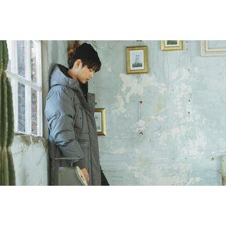 Hooded Duck-down Long Padded Coat